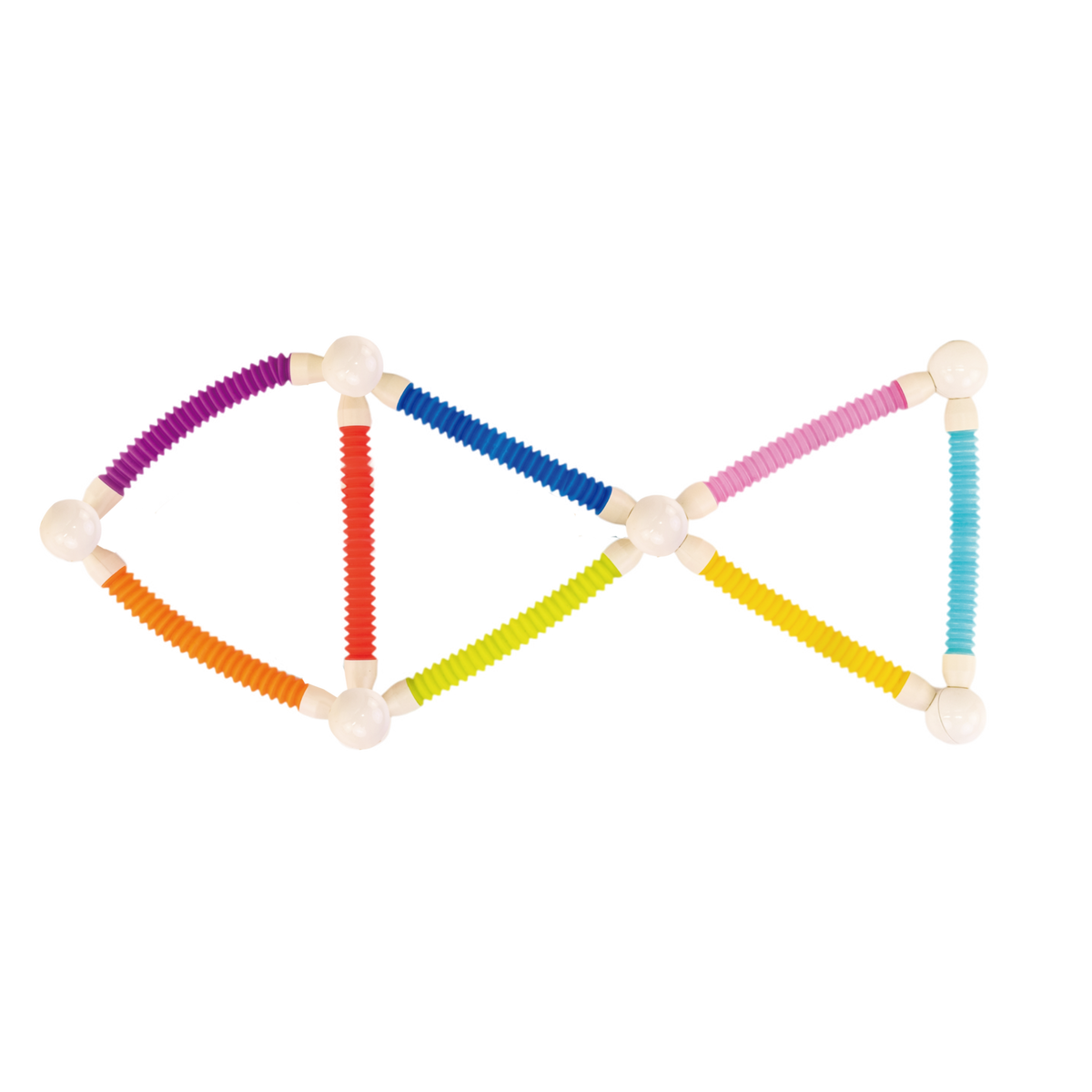 86 חלקים צינורות וכדורים מגנטים גמישים להרכבה