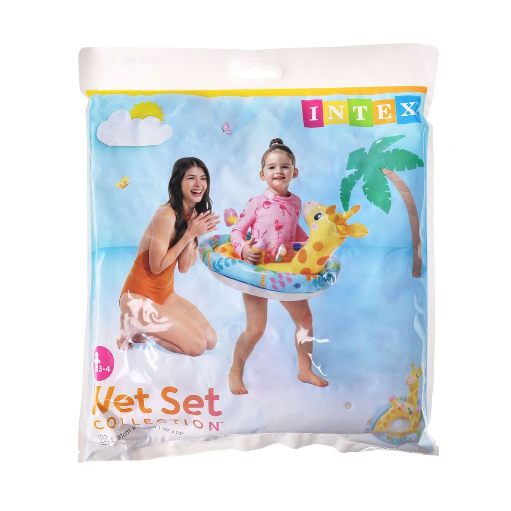 הליכון חיות מתנפח לילדים - ג'ירפה