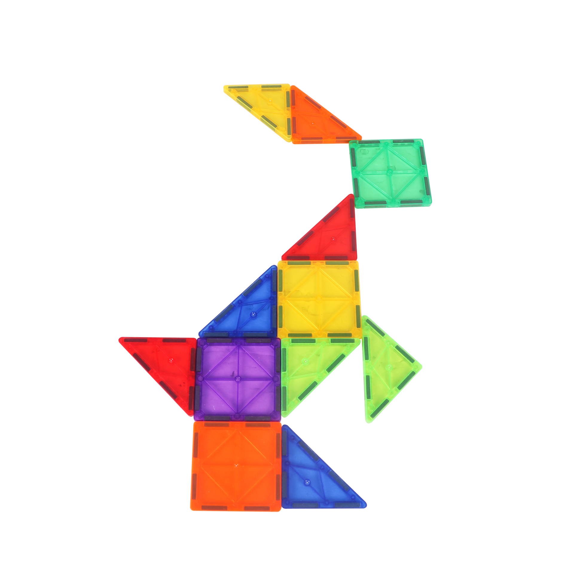 משחק מגנטים תלת מימד- Magnetic Tiles - 100 חלקים
