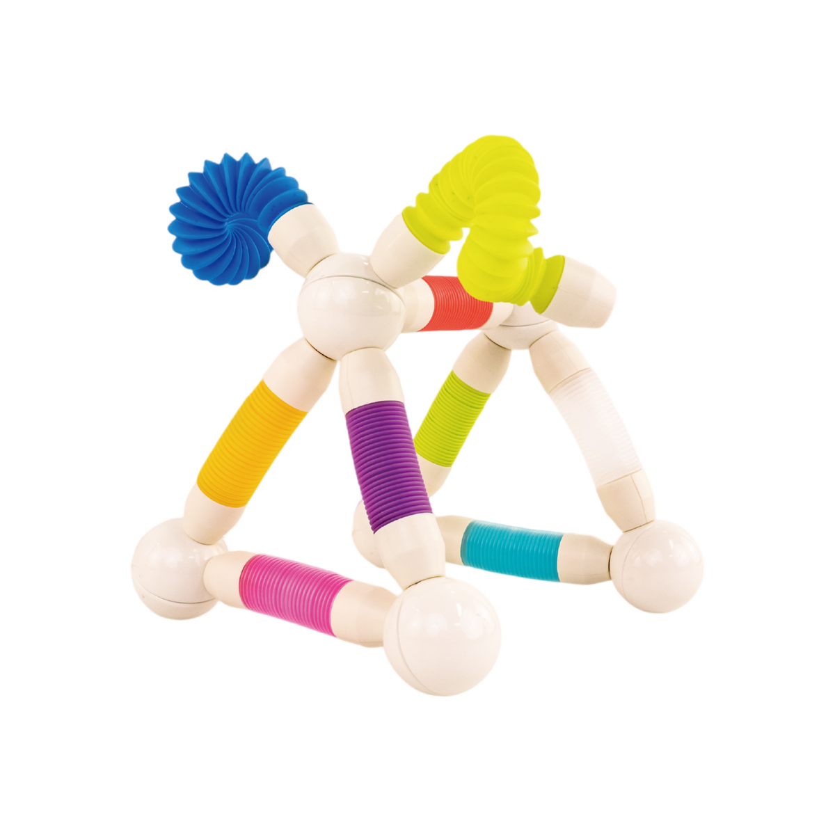 86 חלקים צינורות וכדורים מגנטים גמישים להרכבה