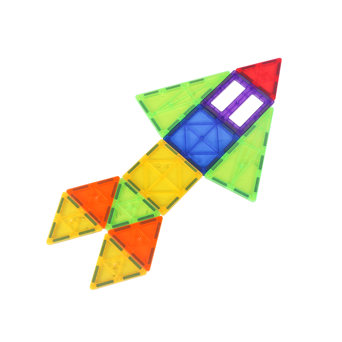 משחק מגנטים תלת מימד- Magnetic Tiles - 100 חלקים