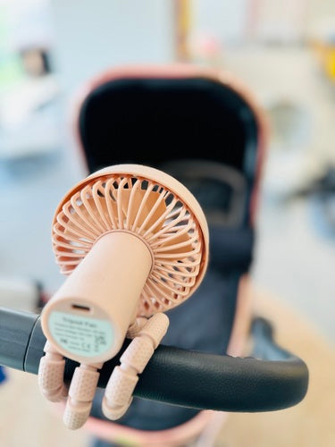 מאוורר נייד לעגלה - צהוב בננה