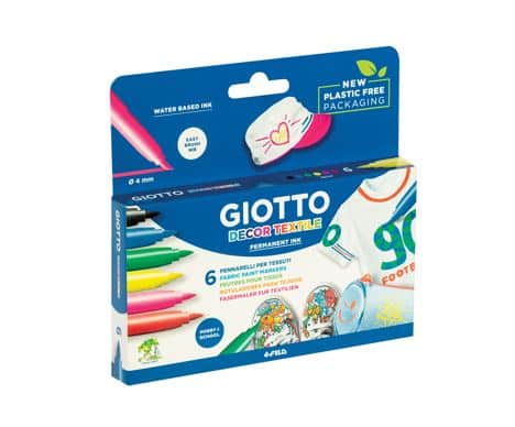 6 טושים לציור על בד - Giotto