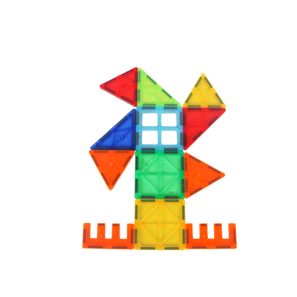 משחק מגנטים תלת מימד- Magnetic Tiles - 100 חלקים
