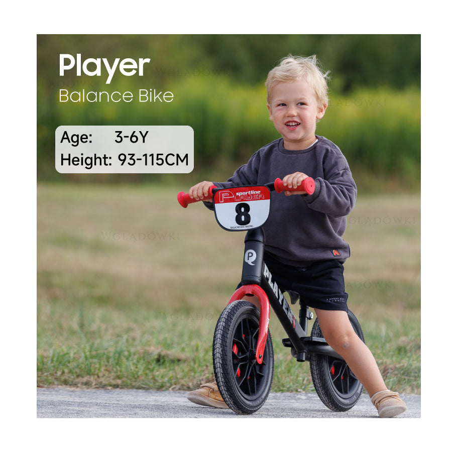 אופני איזון עם גלגלים מאירים PLAYER - כחול