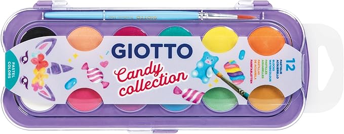 12 צבעי מים פסטל - Giotto
