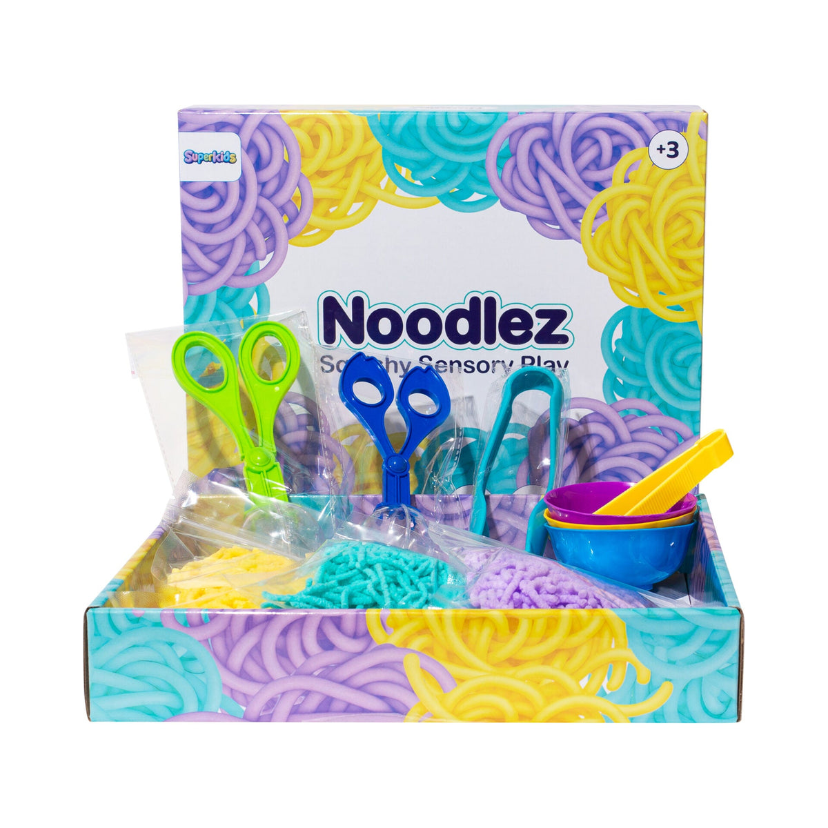 משחק סנסורי מארז - נודלס NOODELZ