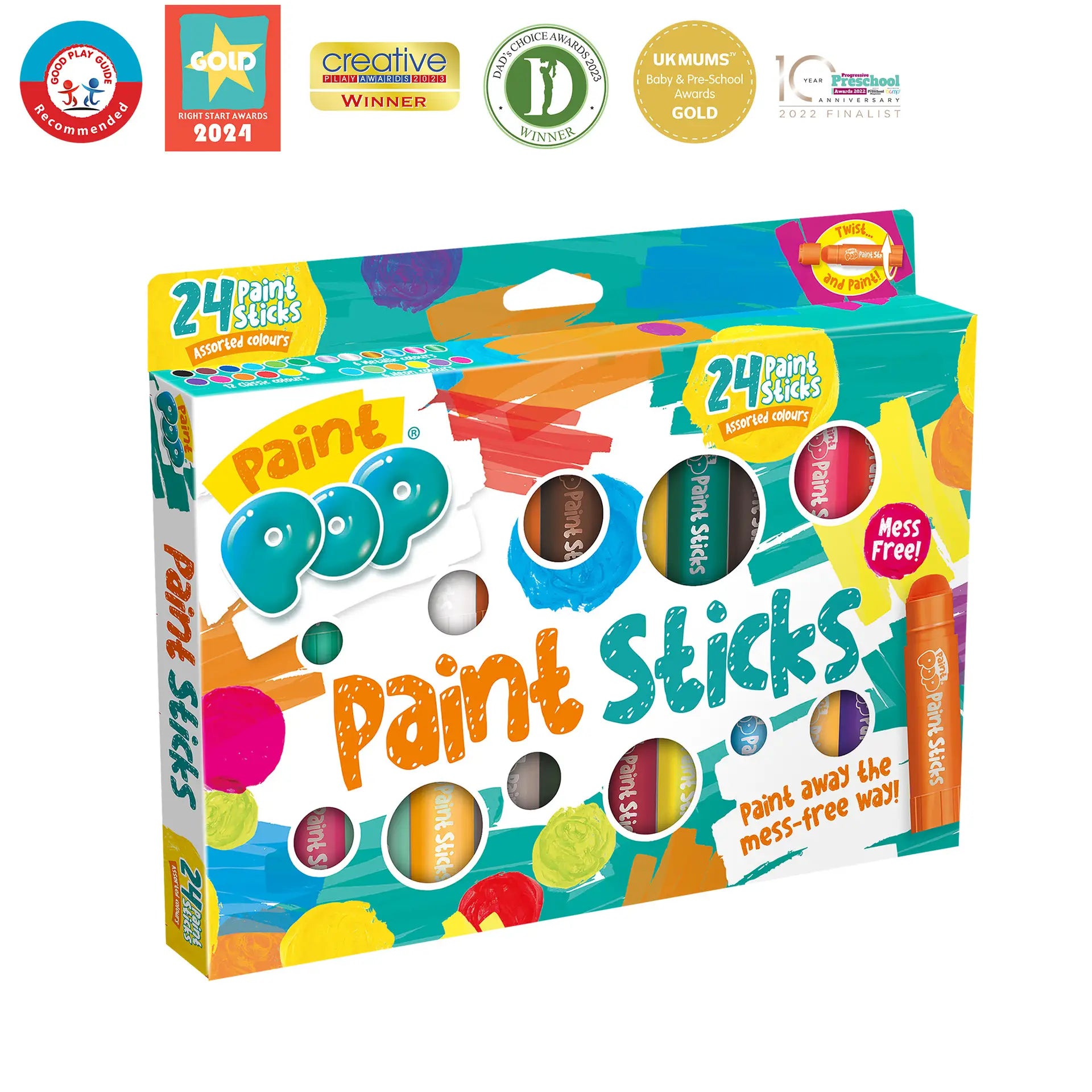 24 צבעי סטיק - PAINT POP