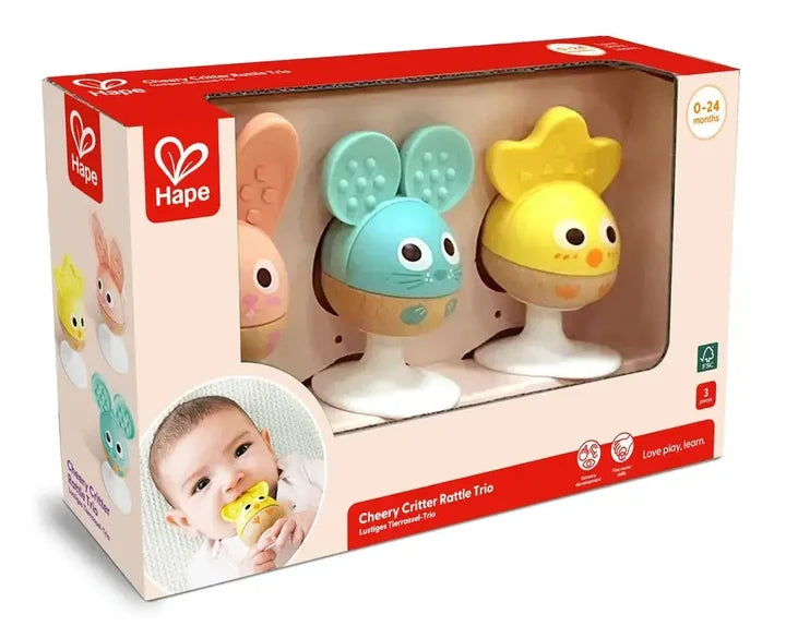 שלישיית רעשנים ונשכנים חייכנים  - HAPE