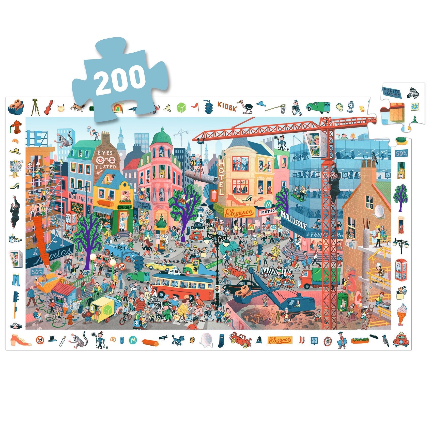 פאזל מסגרת 200 חלקים - שאון העיר