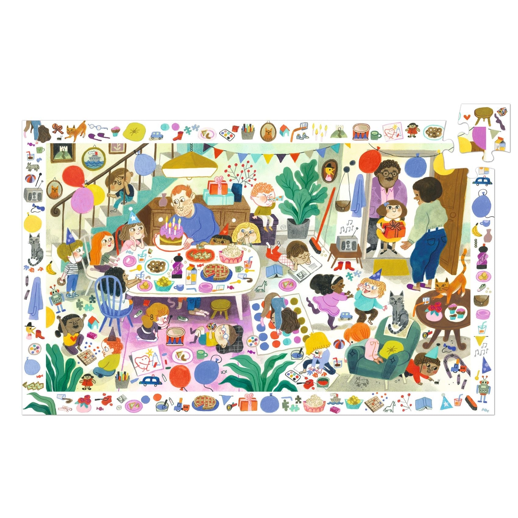 פאזל מסגרת 54 חלקים - מסיבת יום הלדת