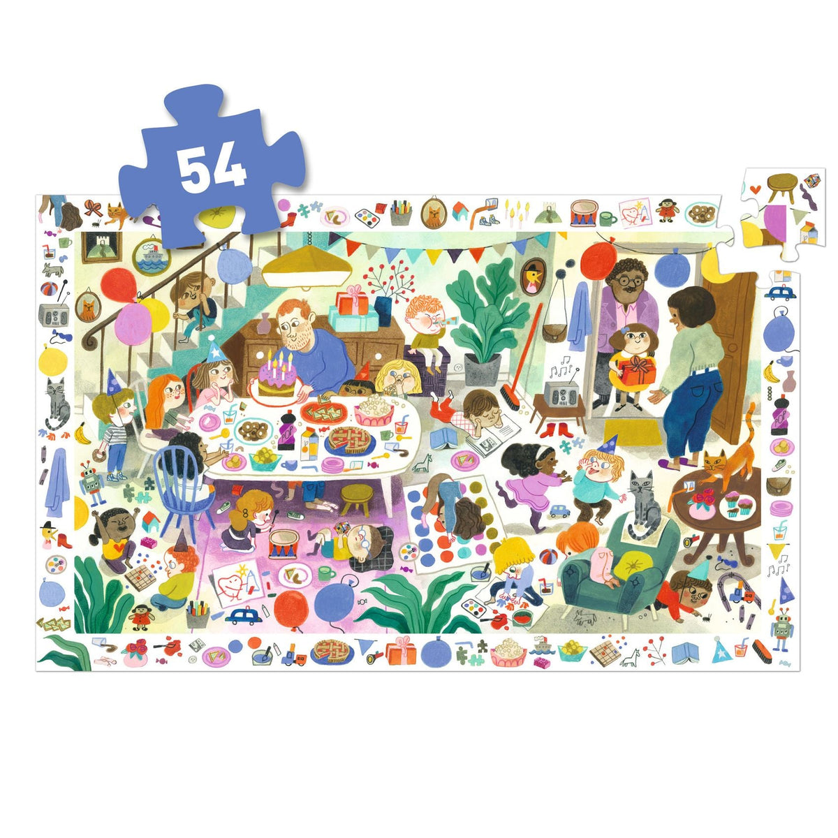 פאזל מסגרת 54 חלקים - מסיבת יום הלדת