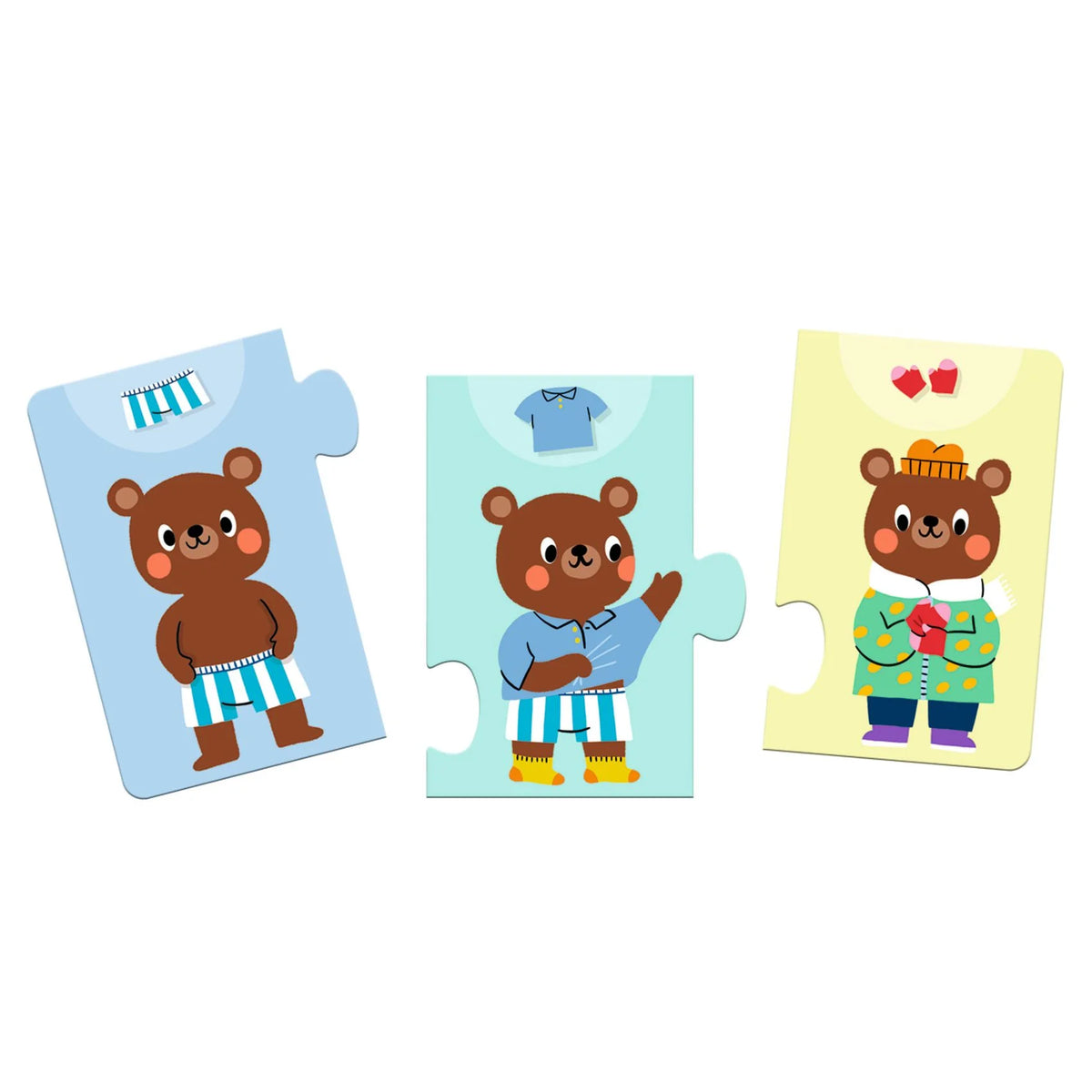 פאזל 10 חלקים - איך מתלבשים - DJECO