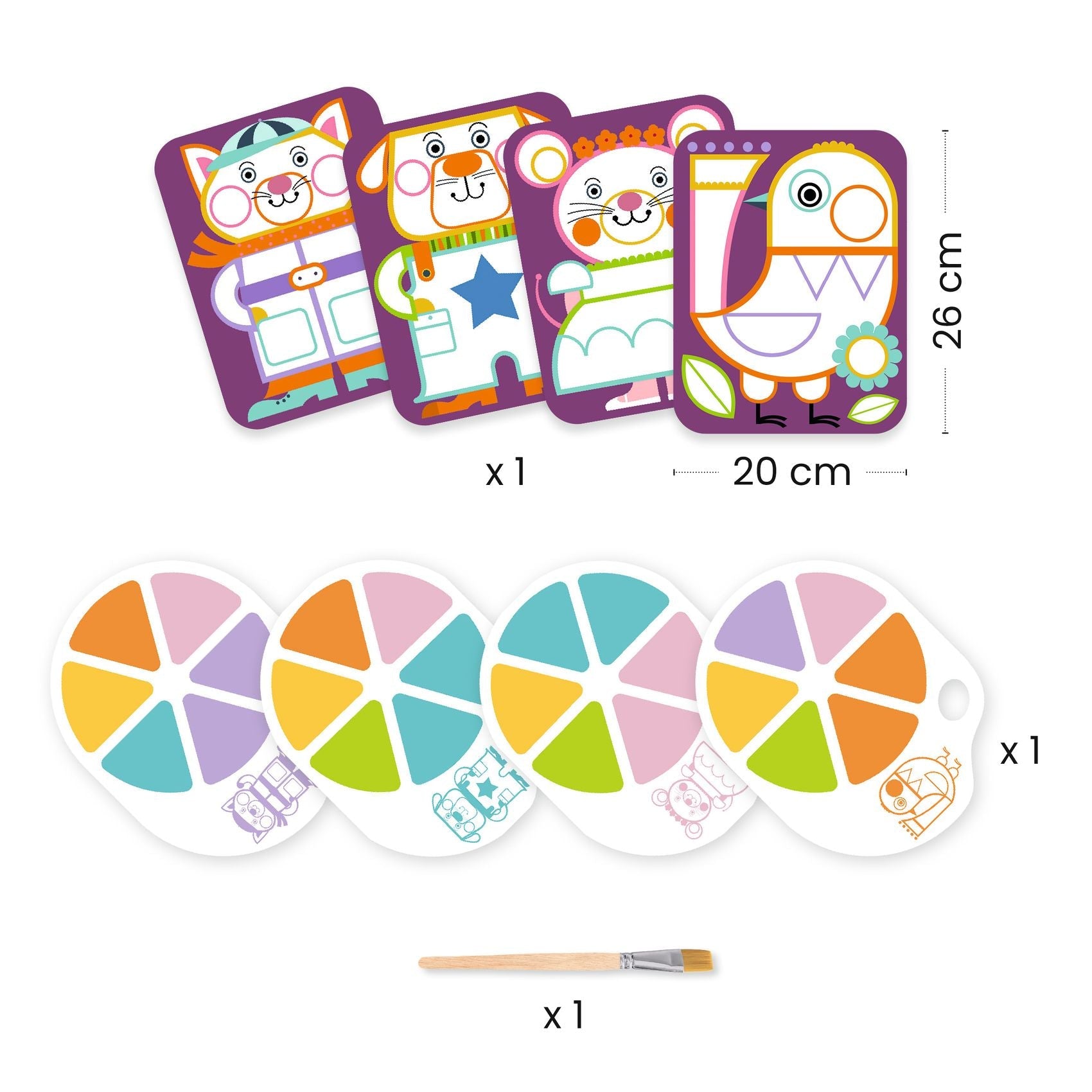יצירה - צבעי מים לחיים שמנמנות