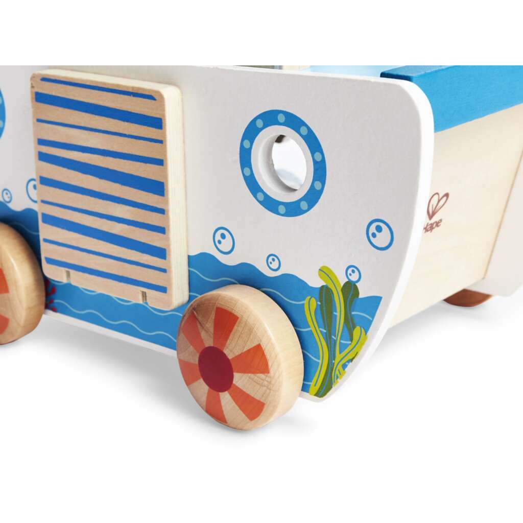 צעצוע גרירה והתאמת צורות תיבת נח - HAPE