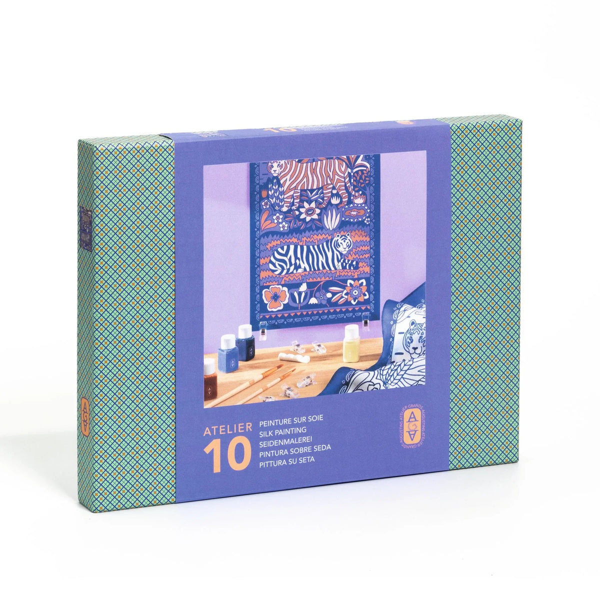 סדנת אומן 10 - צביעת צעיף משי סגול