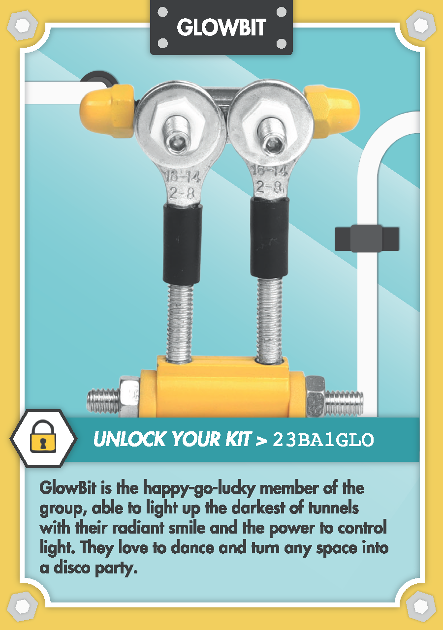 ערכת LIL' ROBOTS ליצירת רובוטים קטנים - GLOWBIT
