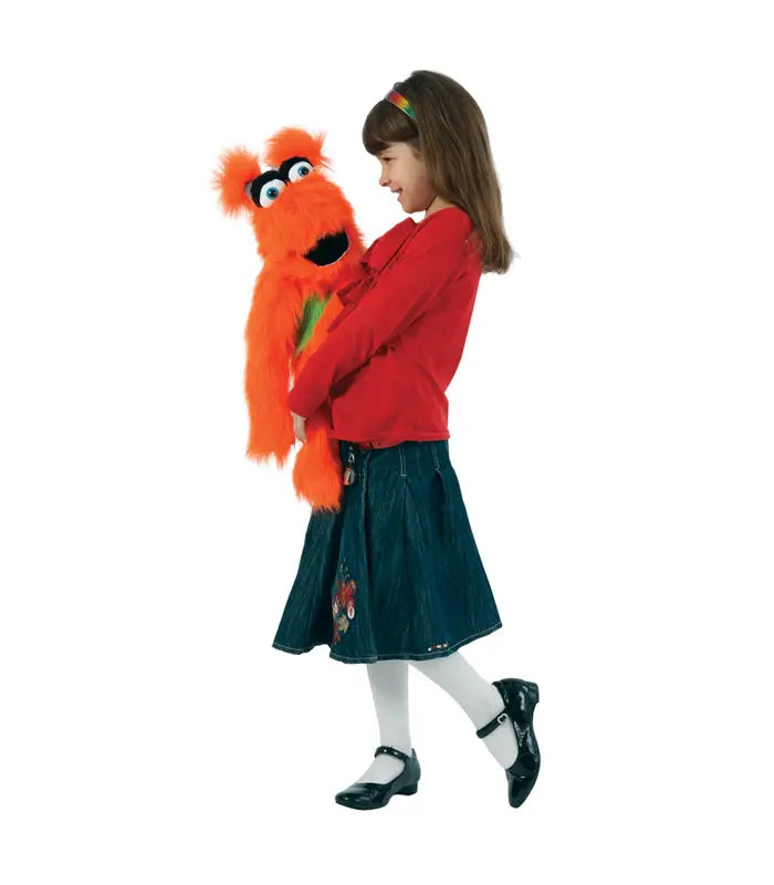 בובת כפפה - מפלצת כתומה גדולה