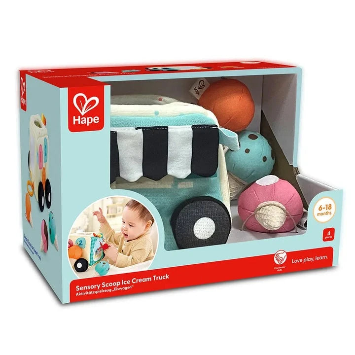 קוביית פעילות סנסורית אוטו גלידה - HAPE