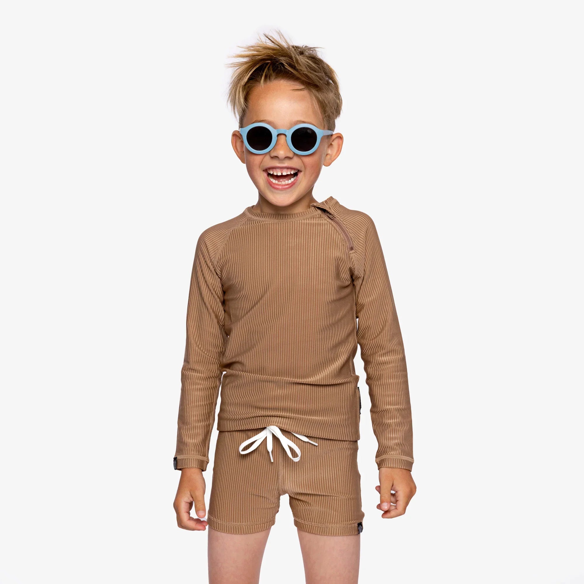 בגד ים מכנסיים קצרים Chocolate Ribbed