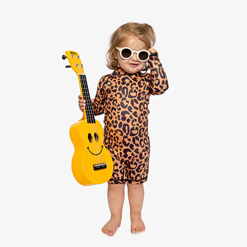 בגד ים חולצה קצרה Coco Leopard