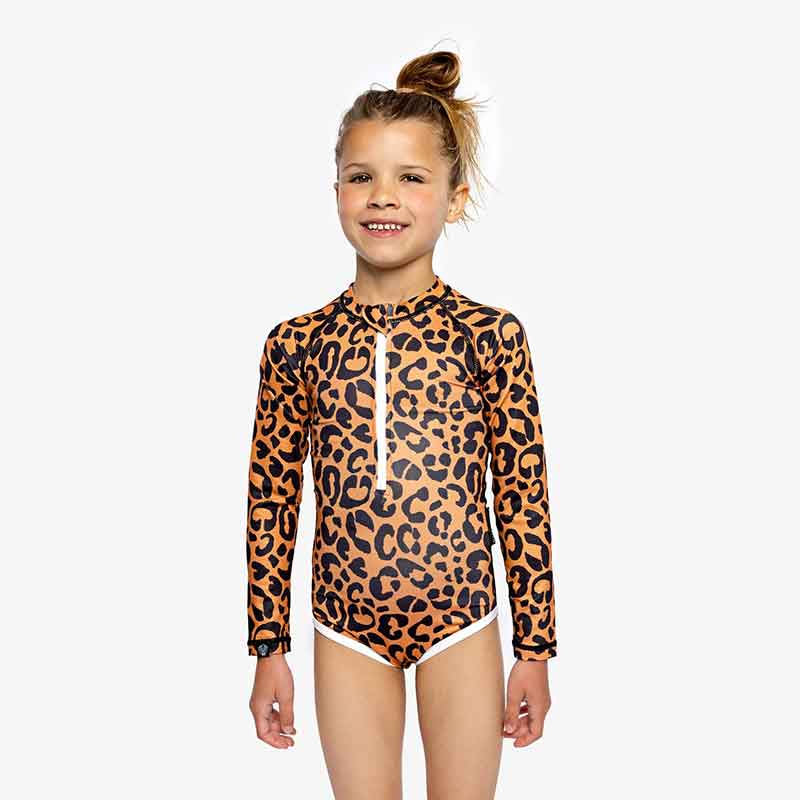 בגד ים חולצה קצרה Coco Leopard