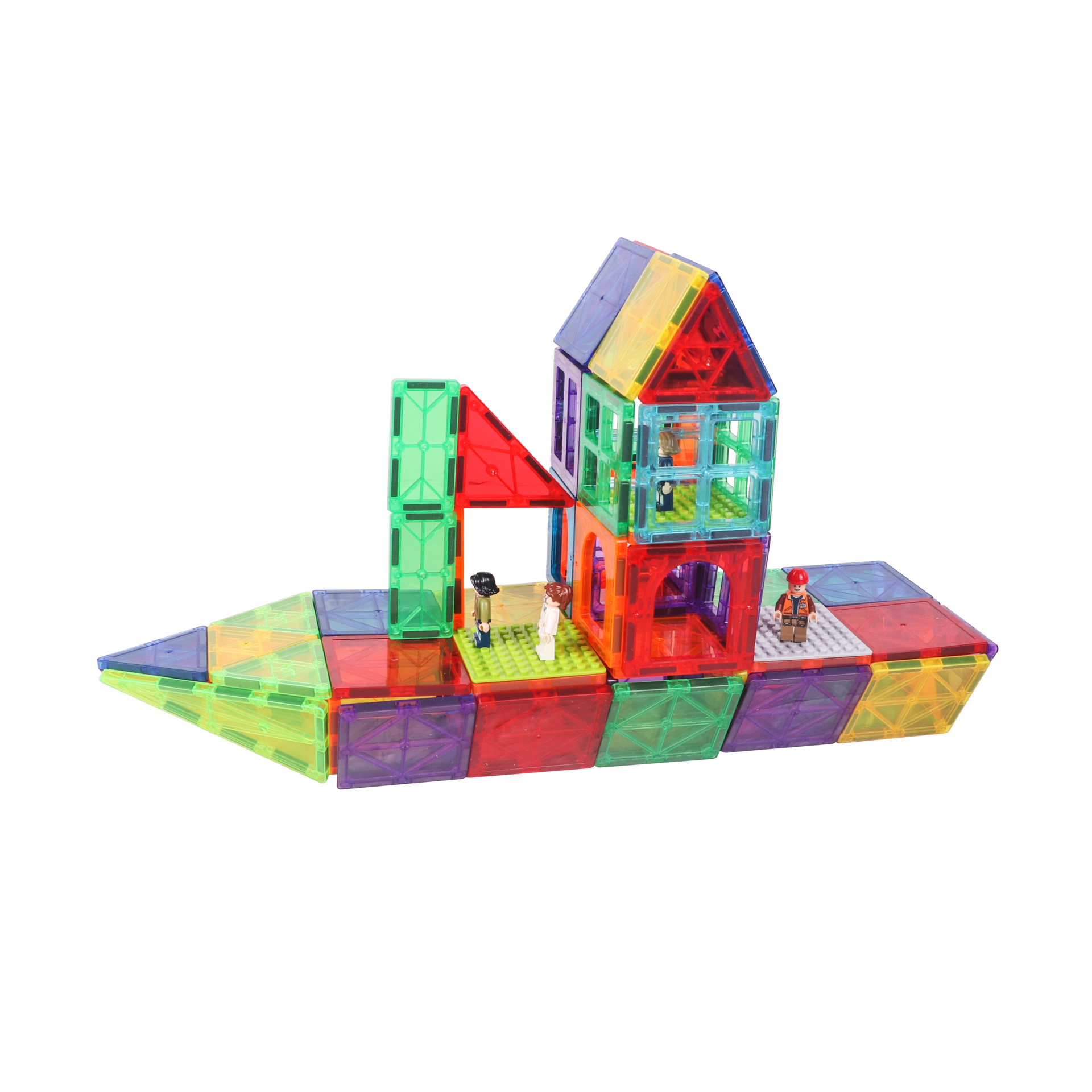 משחק מגנטים תלת מימד- Magnetic Tiles - 100 חלקים