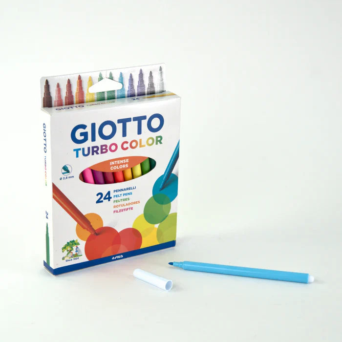 24 טושים צבעוניים - Giotto