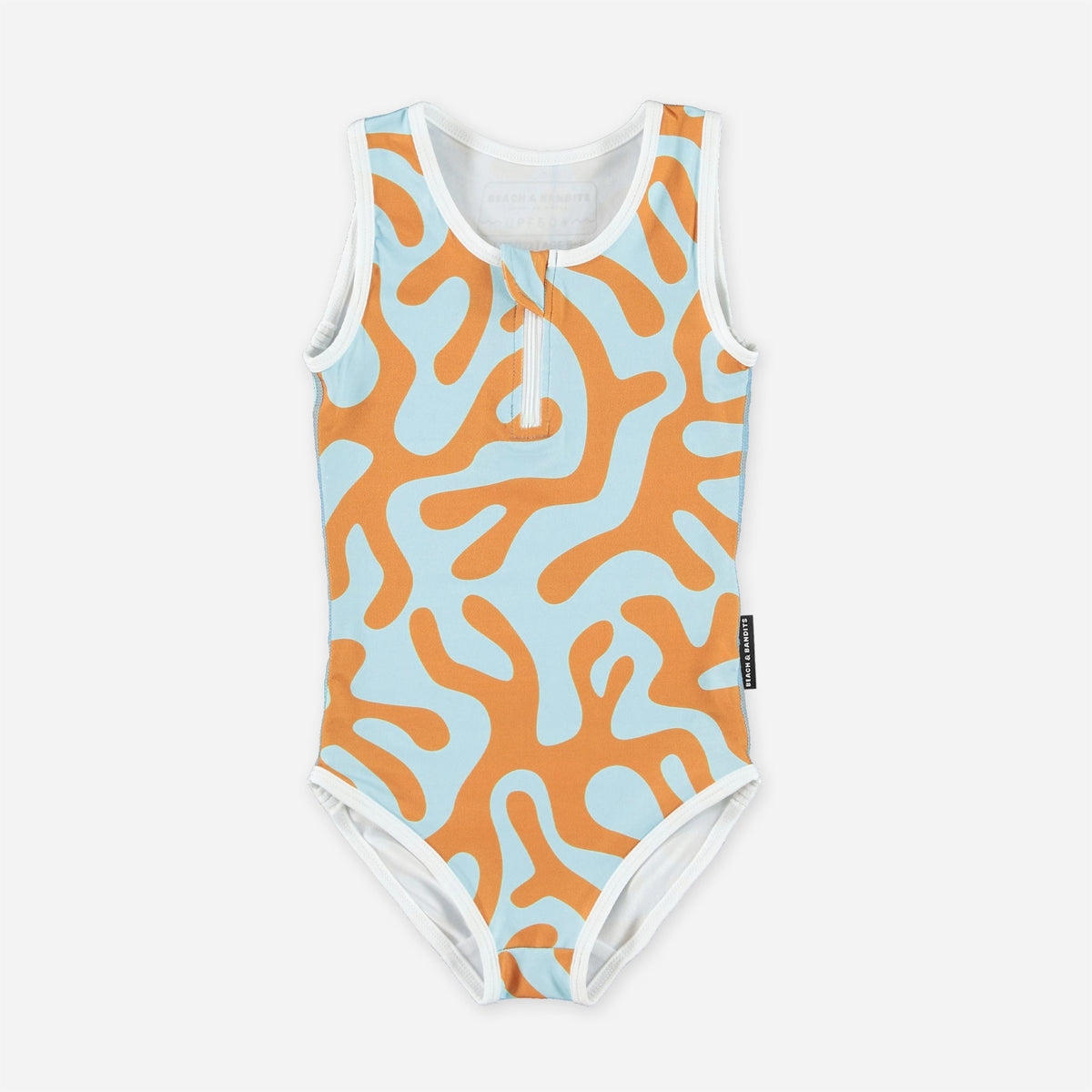 בגד ים שלם ללא שרוולים Coral Reef Blue